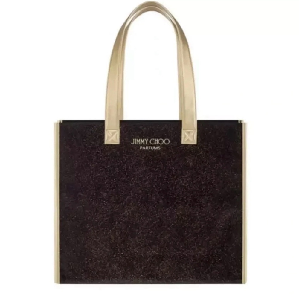 Jimmy Choo Black Tote with Gold Handles